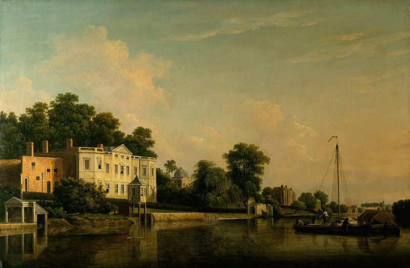 Rococo architecture of Alexander Pope’s Villa by Samuel Scott