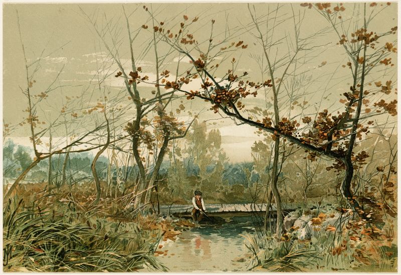 Paisagem de Outono de John Mazzanovich com cores de outono e árvores
