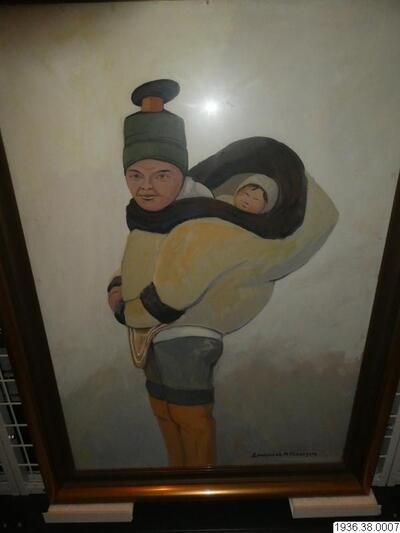 Abstract oil painting by Emanuel A. Petersen