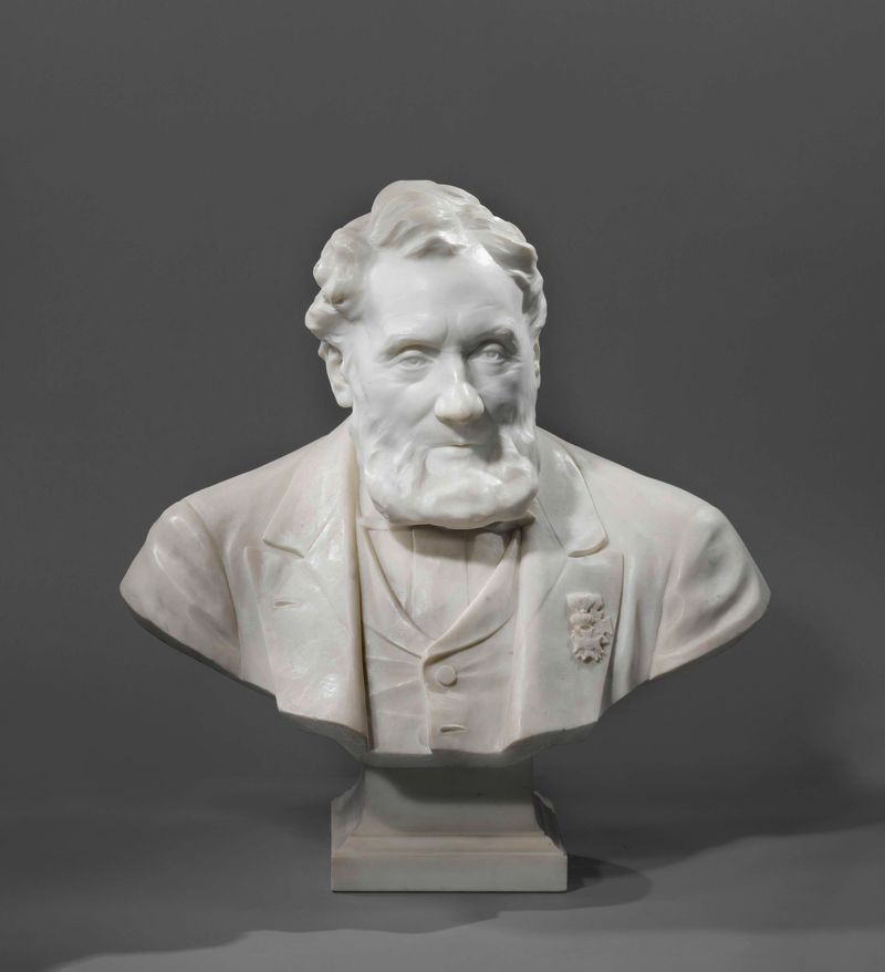 Busto de mármol de Johannes Petrus Hazebroek por Johan Keller