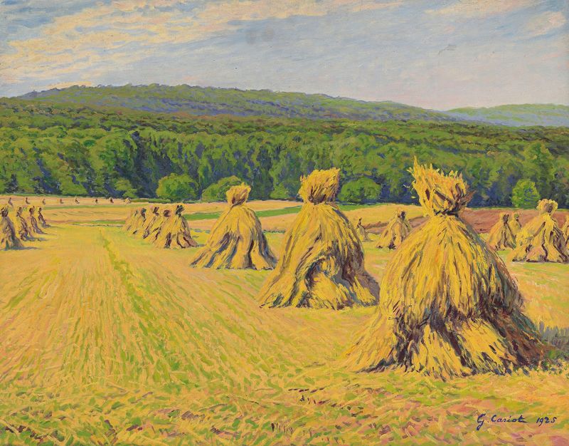 Paisaje postimpresionista con botas de Gustave Cariot