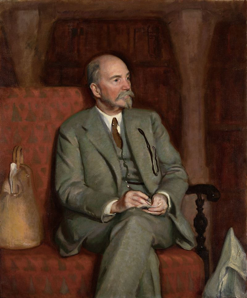 Retrato de William Morse Cole, óleo sobre lienzo de Charles Sydney Hopkinson