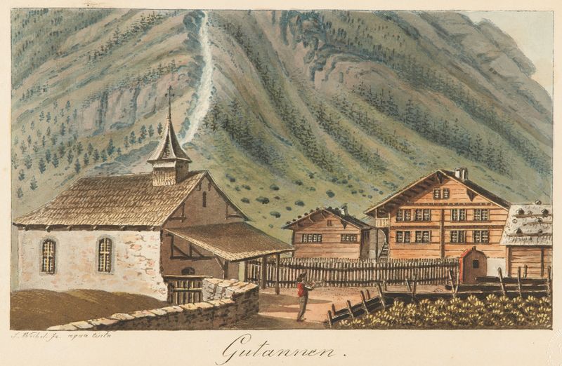 Obra figurativa de Jakob Samuel Weibel, apresentando acentos dourados e tons terrosos.