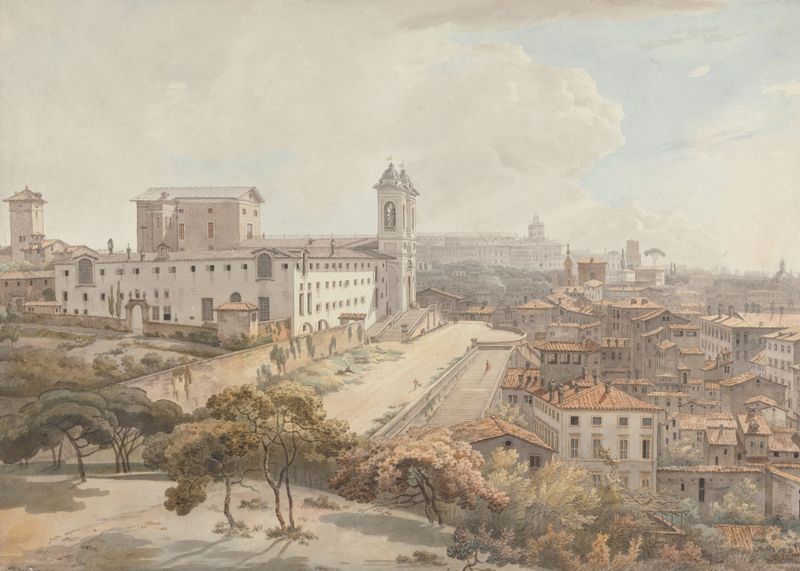 A View of Rome Taken from the Pincio, oil painting by William Pars
