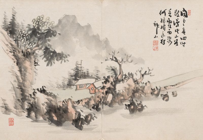 Figurative Ukiyo-e by Yoshitsugu Haizan, depicting soft hues and a sense of nostalgia.