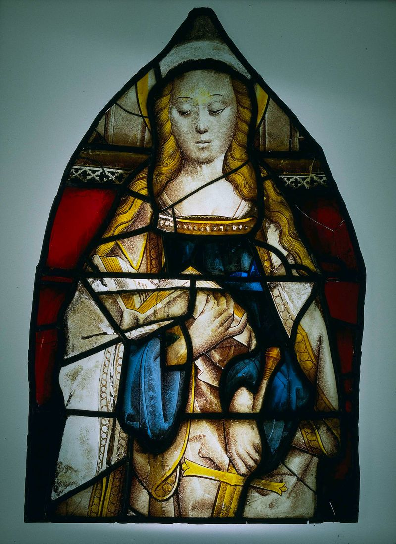Santa Catarina em vidro de Unknown Artist, c. 1475