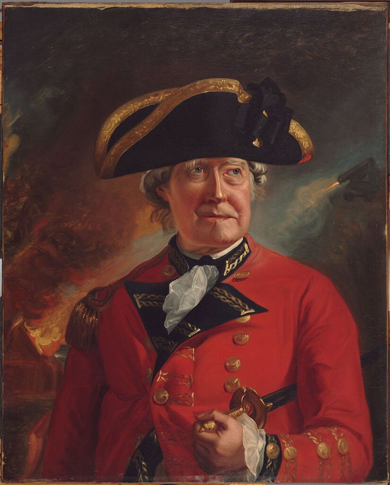 Portrait of Major General August de la Motte by John Singleton Copley, oil on canvas