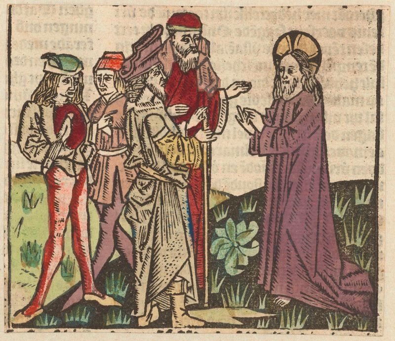 Christus in gesprek met Nicodemus, óleo sobre panel de Meester van Antwerpen