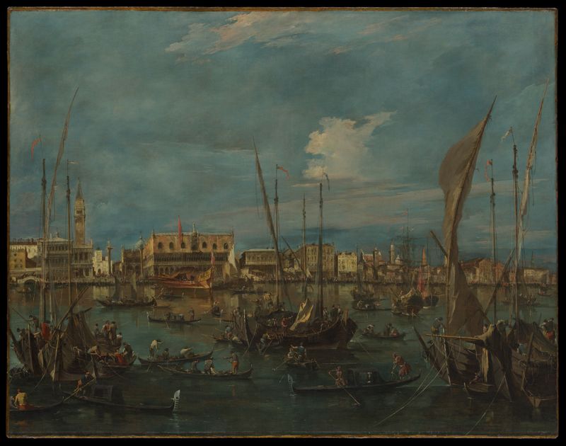 Venice from the Bacino di San Marco, oil on canvas by Francesco Guardi
