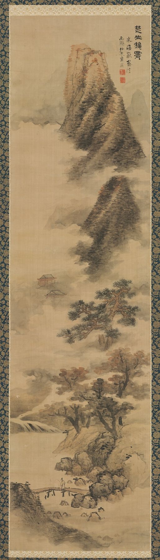Clearing Autumn Mists in the Chu Mountains, tinta sobre papel de Lan Ying
