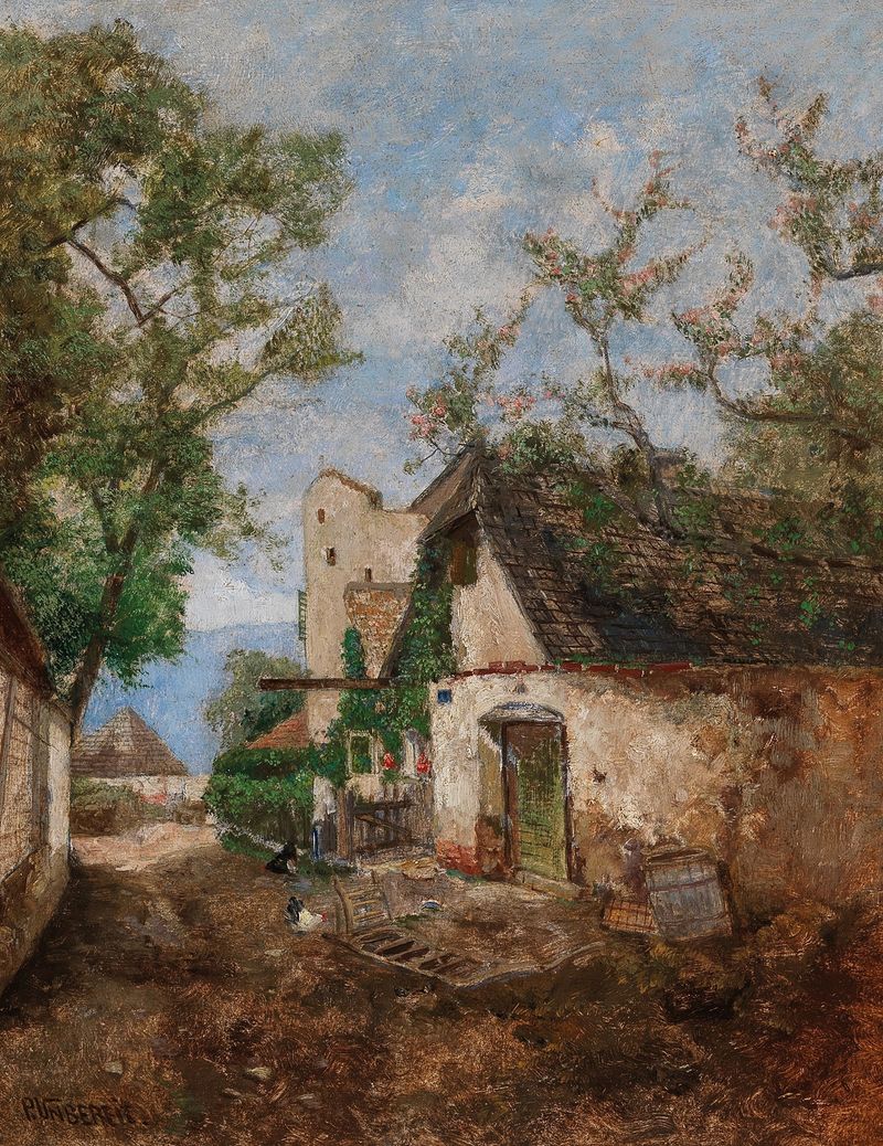 Landscape of hills and horizon in Motiv aus Dürnstein, Wachau by Paul Unbereit