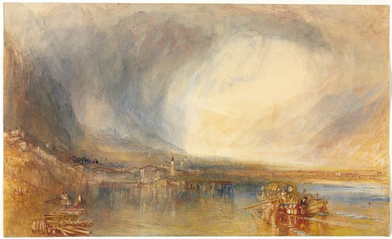 Flüelen, from the Lake of Lucerne, oil on canvas by Joseph Mallord William Turner