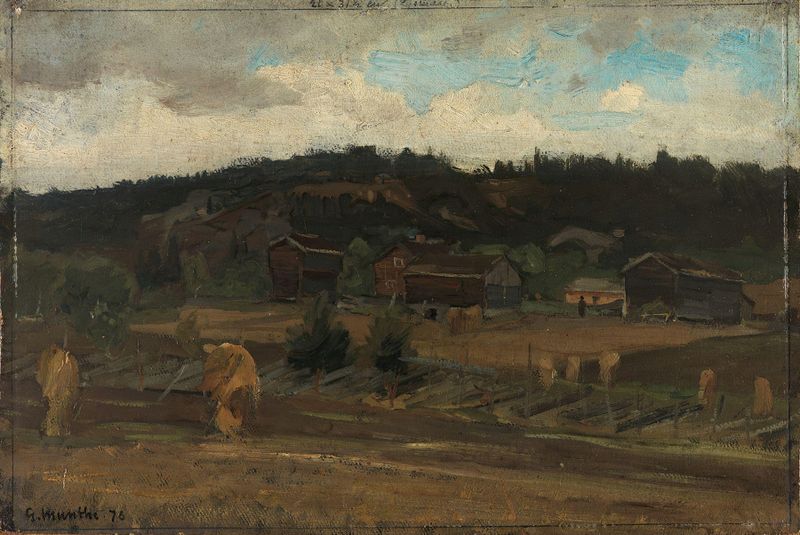 Feixes de grão em óleo sobre tela de Gerhard Munthe