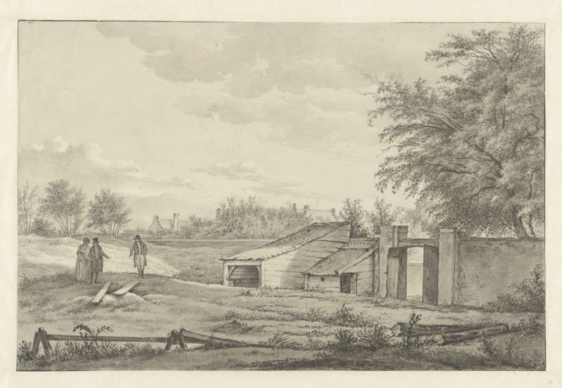 Archway entrance at Noorderbegraafplaats by Wybrand Hendriks, medium unknown