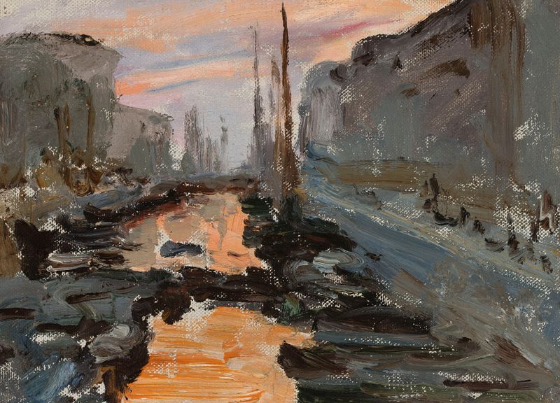 Paisagem impressionista de Trieste por Jan Ciągliński
