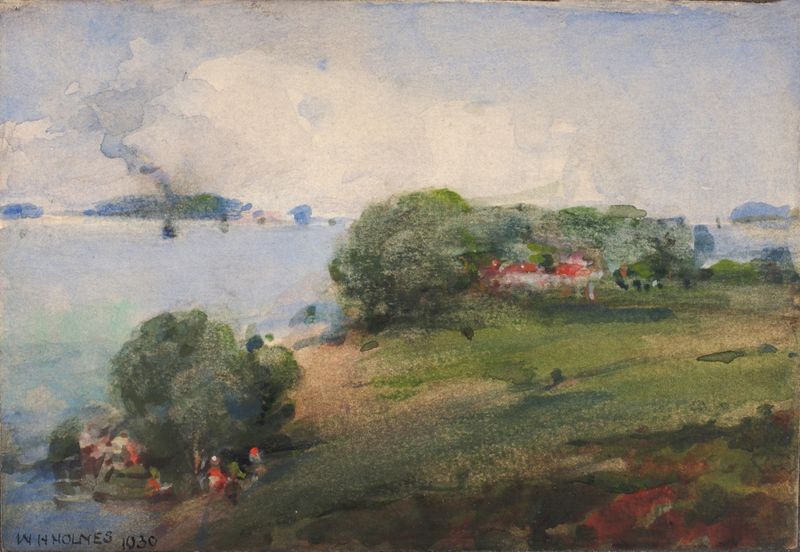 Landscape of the Potomac River, oil on canvas by William Henry Holmes