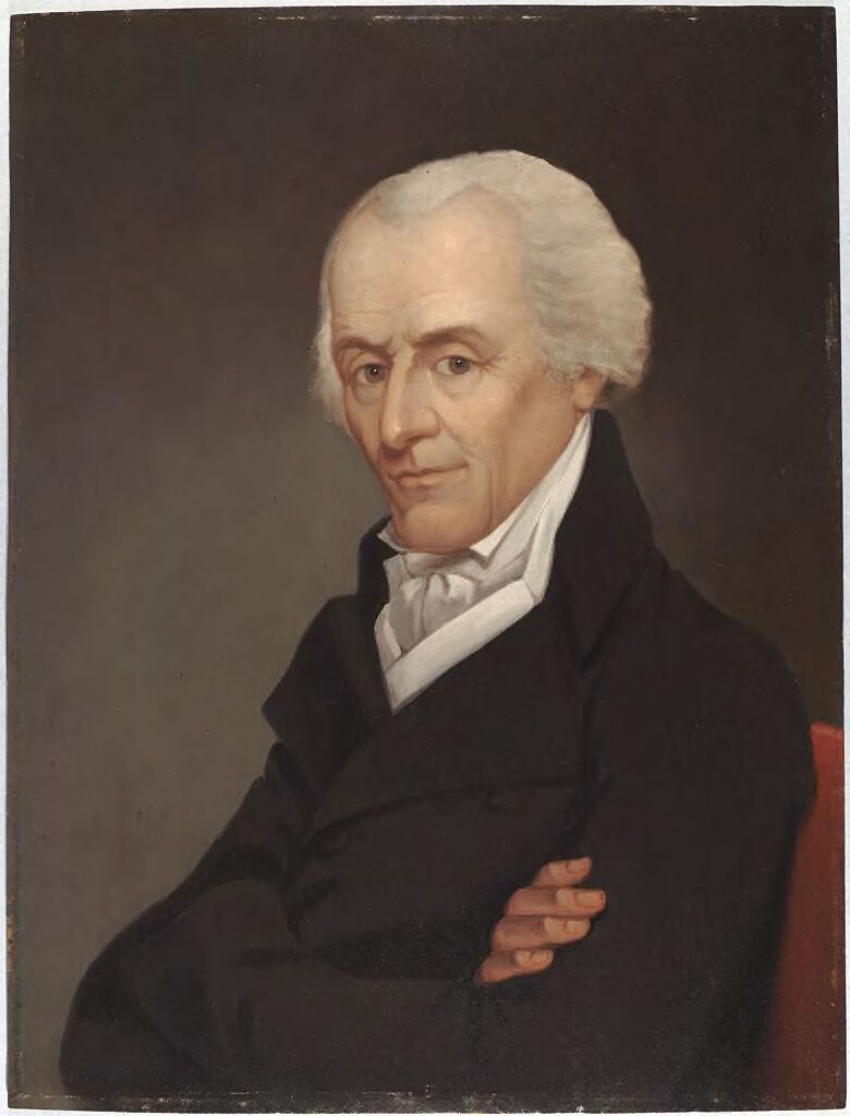 Retrato de Elbridge Gerry por Nathaniel Jocelyn, meio de madeira