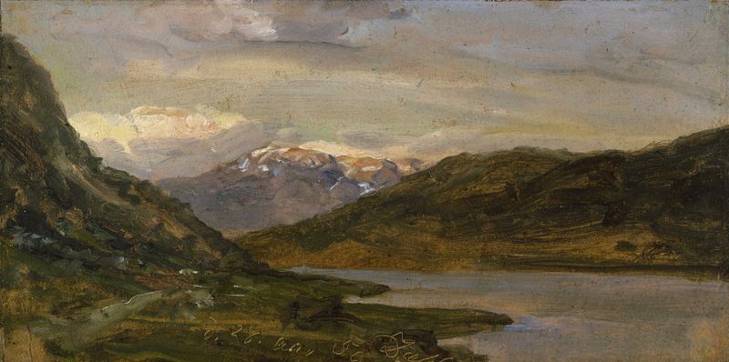 Paisaje en Nystuen en Filefjell, óleo de Johan Christian Dahl