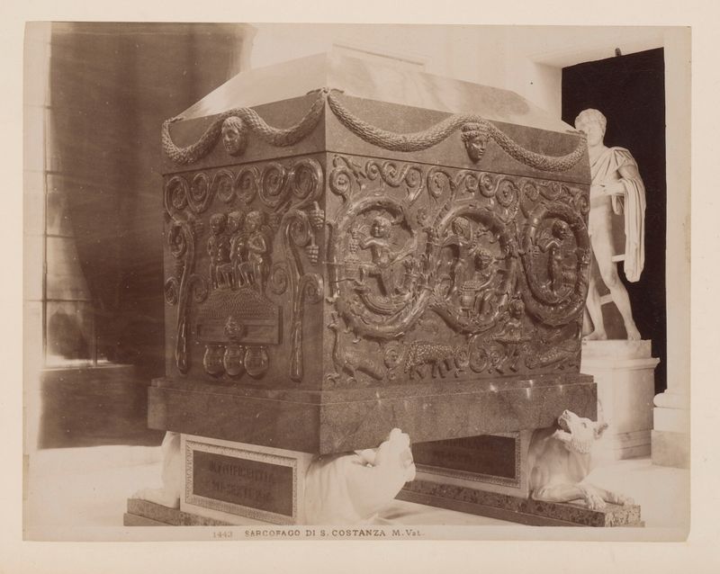 Sarcophagus of Saint Costantina, albumen print by James Anderson