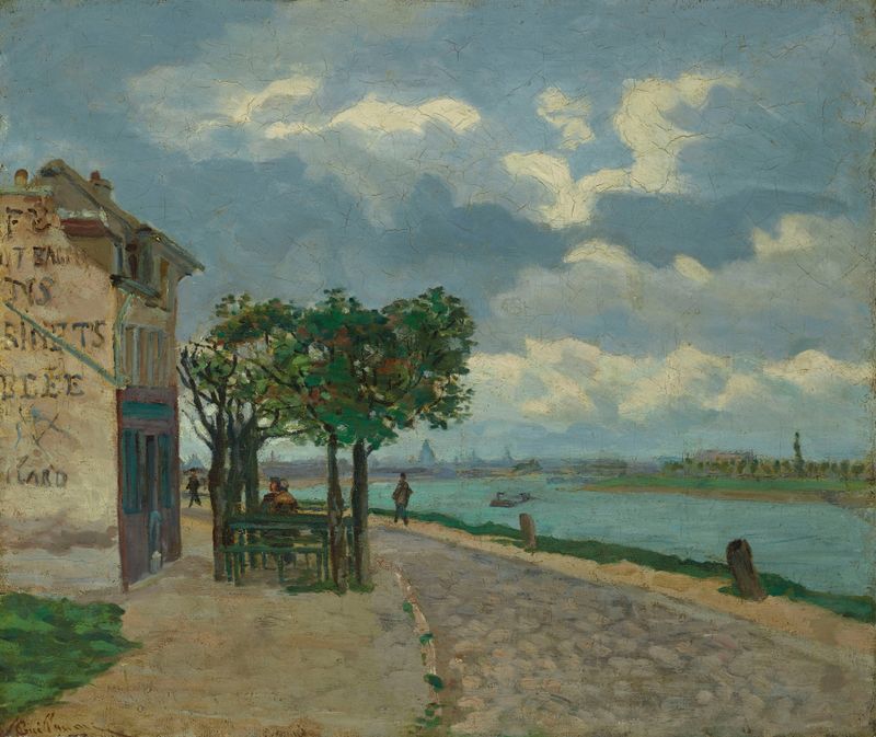 Bords de la Seine de Armand Guillaumin, pintura al óleo