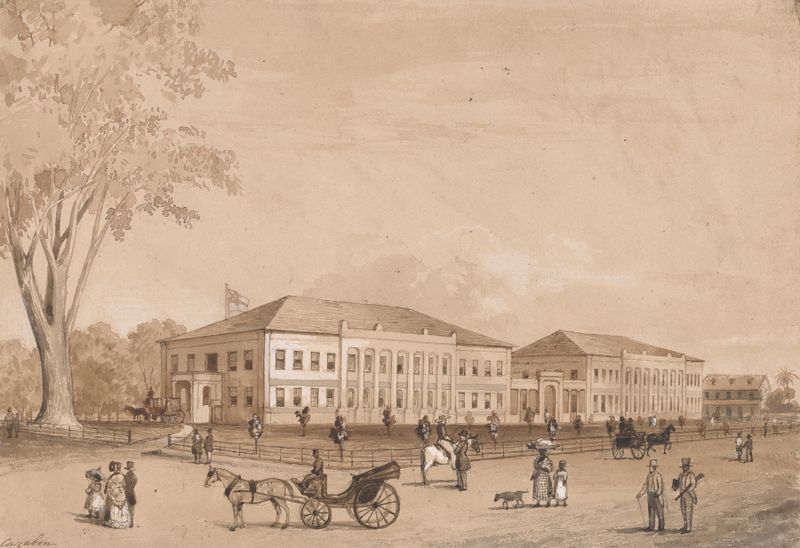 Edificios Gubernamentales de Michel Jean Cazabon, obra de realismo