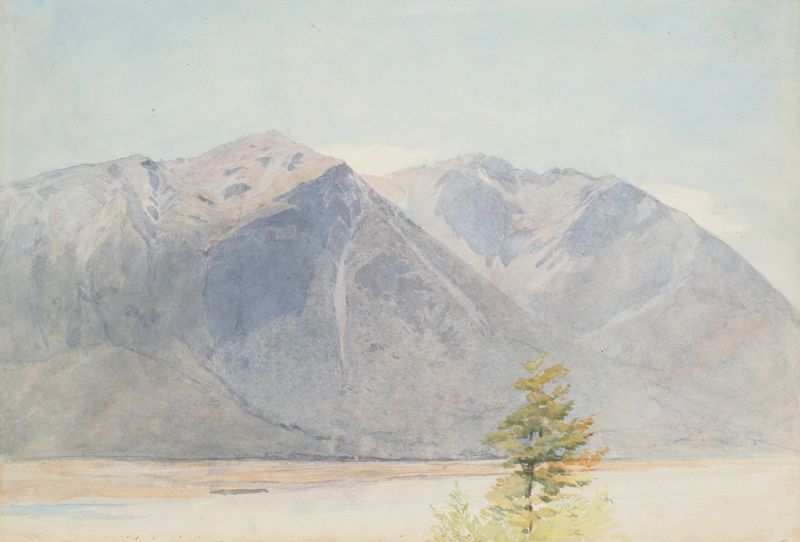 Landscape with soft pastels and horizon by James Crowe Richmond