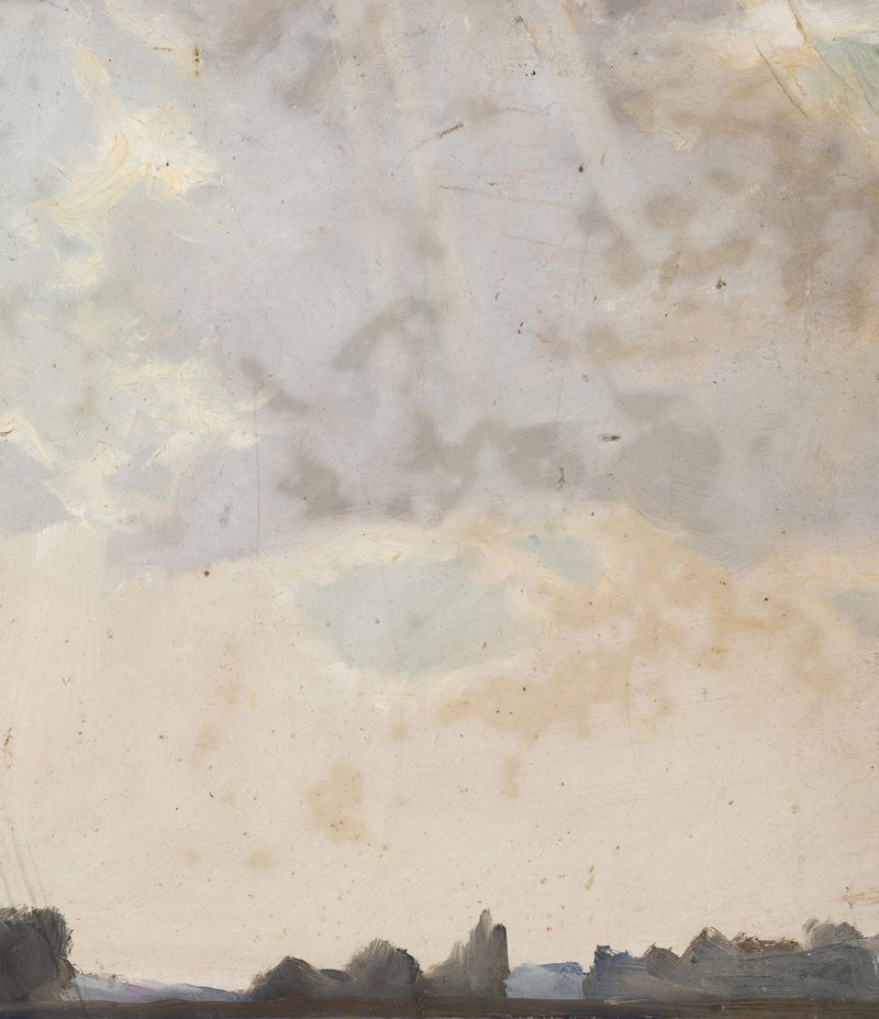 Swirling clouds in oil on canvas by Karl Maria Thuma