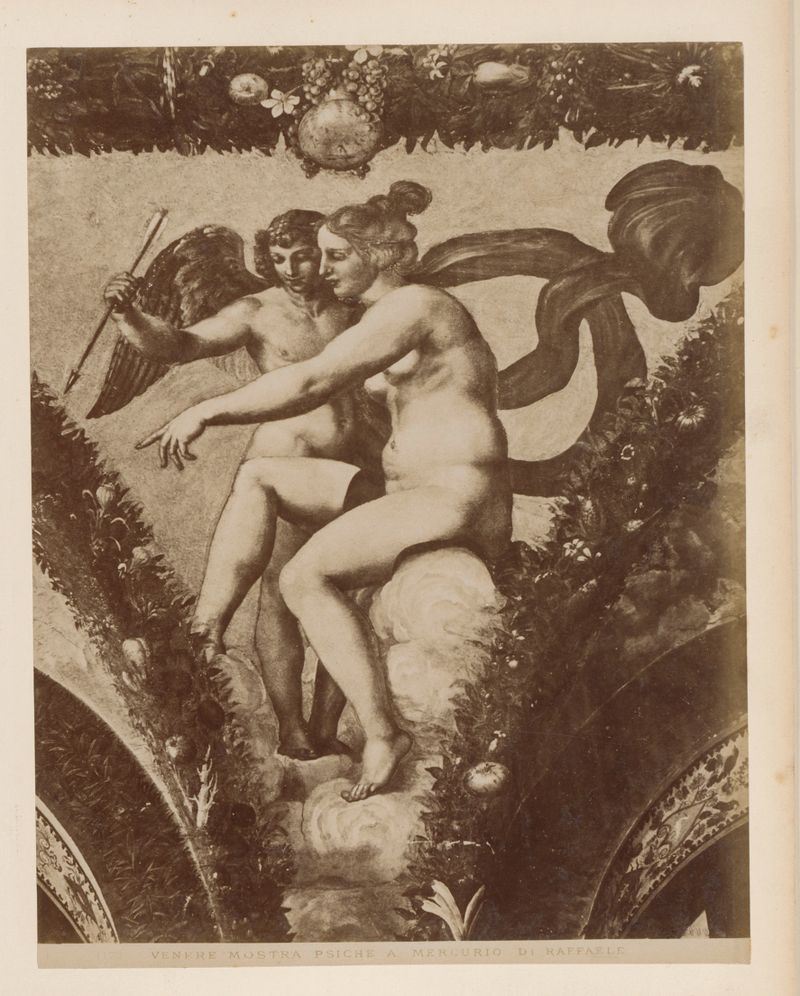 Fresco of Venus and Psyche, albumen print by Domenico Anderson