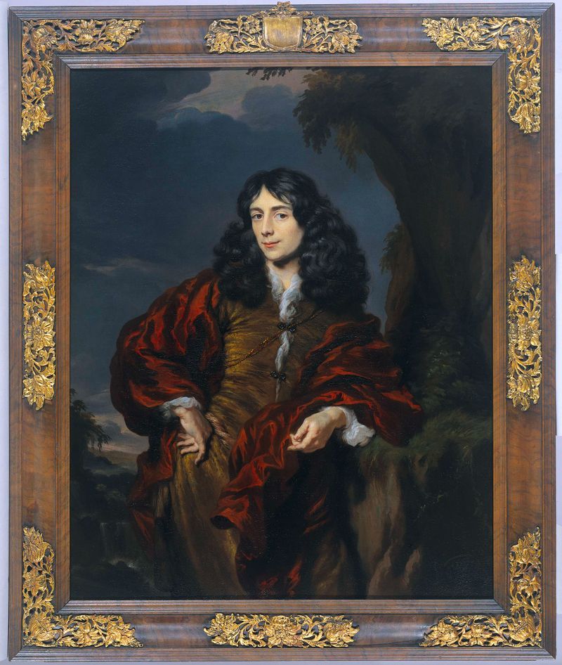 Portrait of a young man by Nicolaes Maes, oil on canvas, showcasing skin tones and light effects.