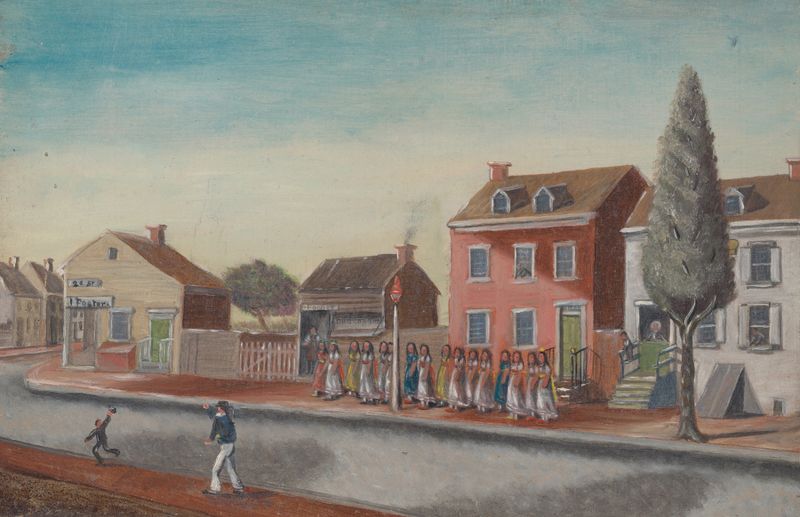 Genre scene of a tea party with elegantly dressed figures, by William P. Chappel