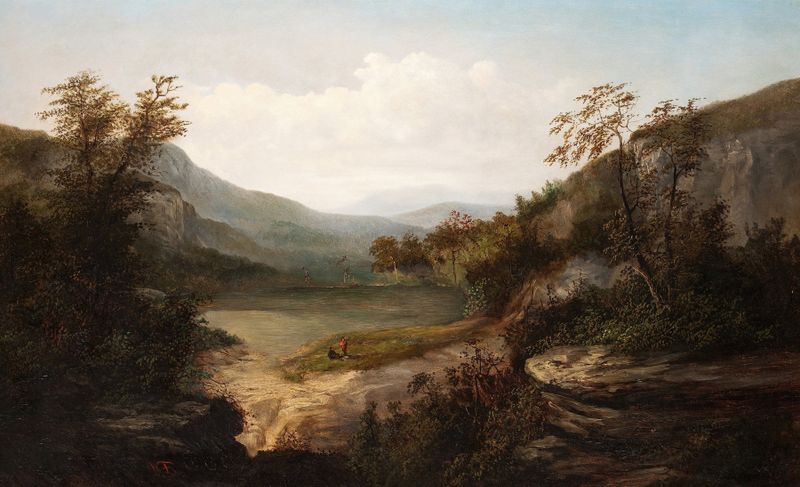 North Carolina Mountain Landscape óleo de William Charles Anthony Frerichs
