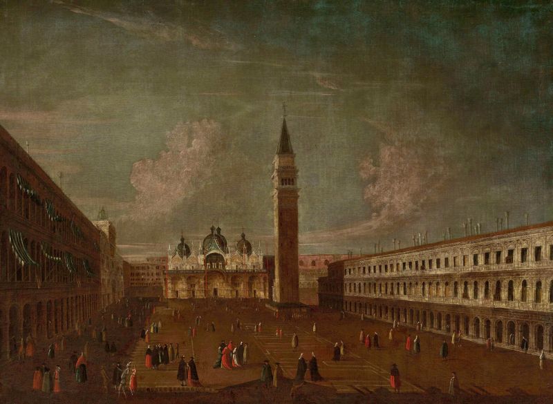 Praça de São Marcos em Veneza, Rococó, por Pietro Bellotti di Canaleti