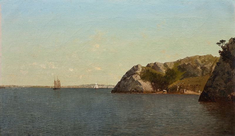 Escena marina de Newport, Rhode Island por John Frederick Kensett, pintura al óleo