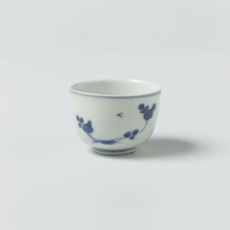 Cena em porcelana de figuras desembarcando de um navio por Unknown Artist