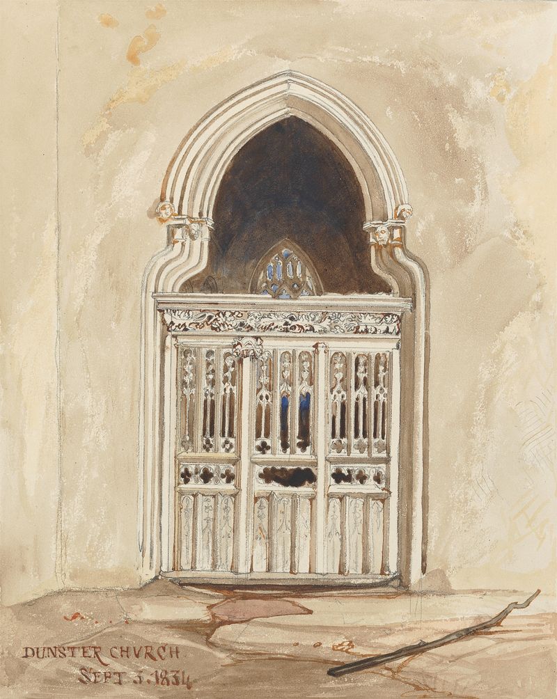 Drawing by Rev. James Bulwer featuring figures with intricate light and shadow.