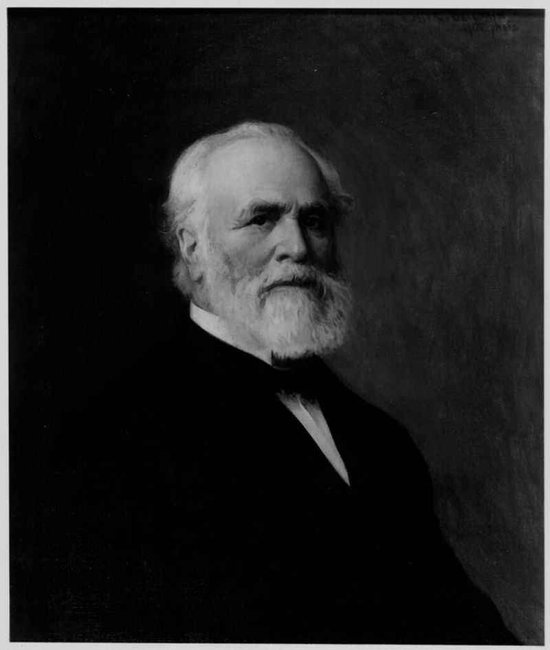 Portrait of Josiah Dwight Whitney by Joseph Rodefer DeCamp, oil on canvas