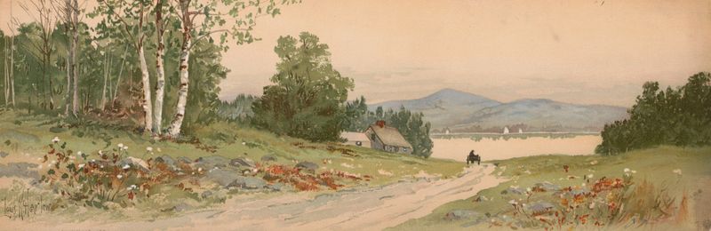 Landscape of Islesboro, Me. by Louis Kinney Harlow, oil on canvas