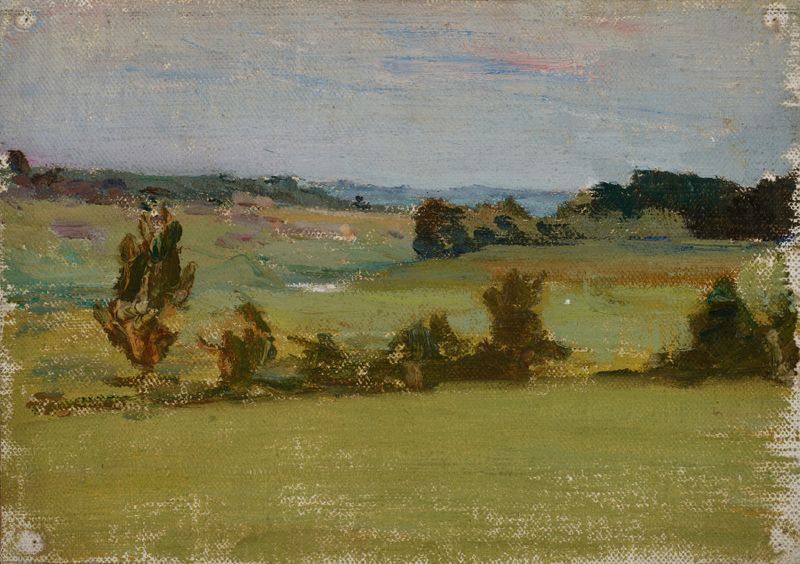 Northern Studies de Jan Ciągliński, óleo sobre tela retratando uma tranquila paisagem do norte.