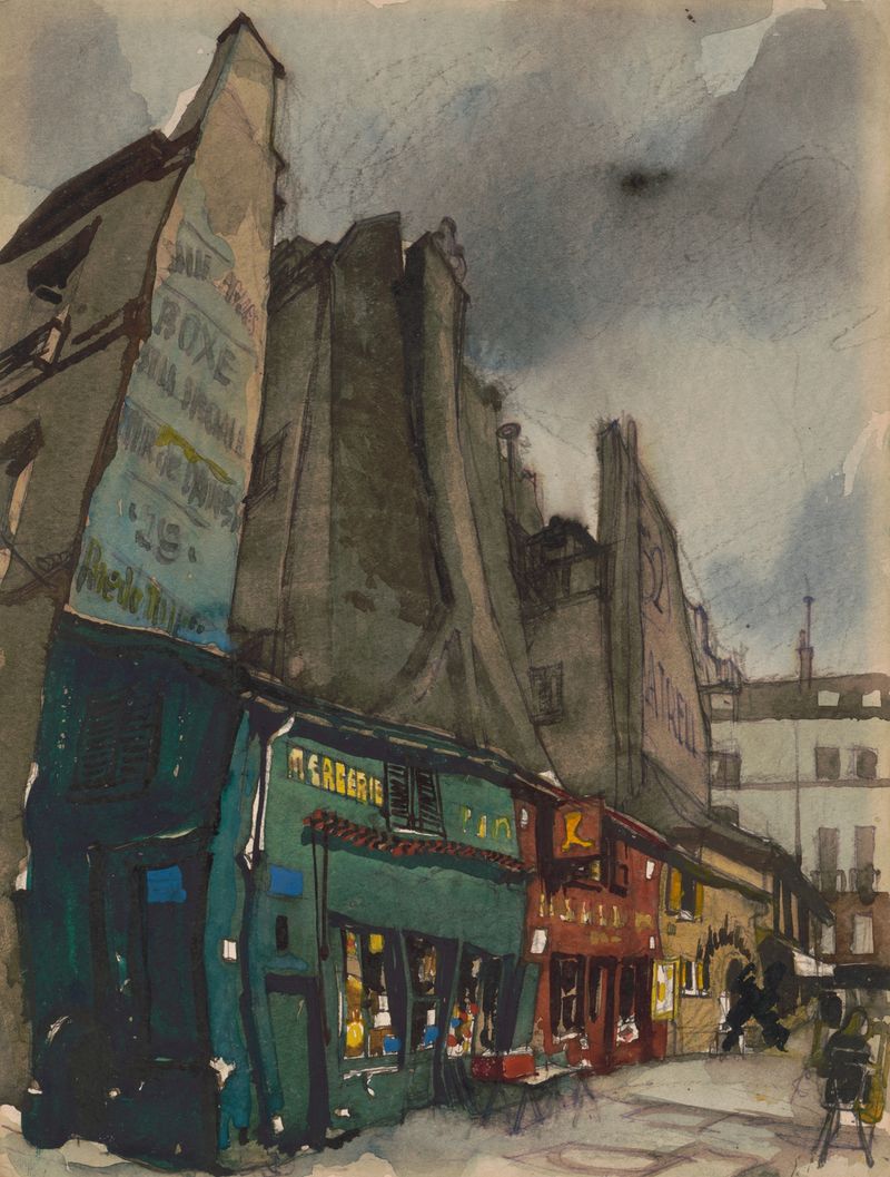 Architecture of Place St. André des Arts, Paris by Victor Alfred Lundy, medium unknown