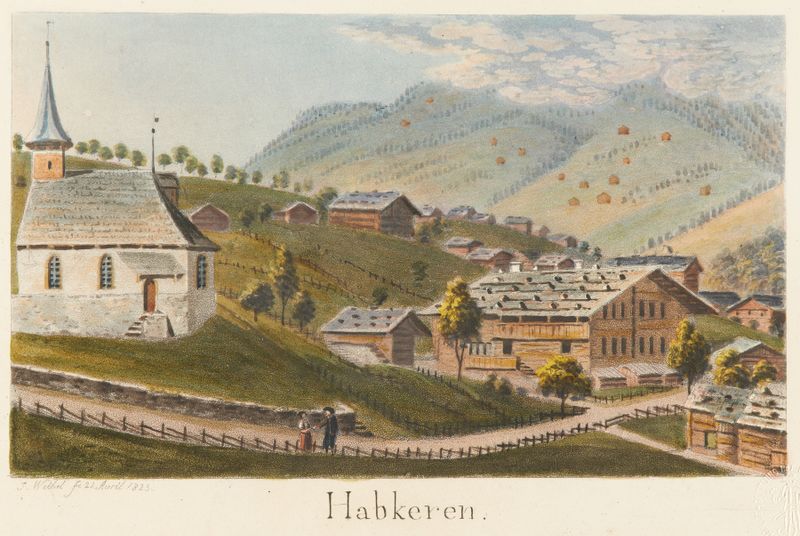 Obra figurativa de Jakob Samuel Weibel, que muestra una figura solitaria en una paleta apagada.