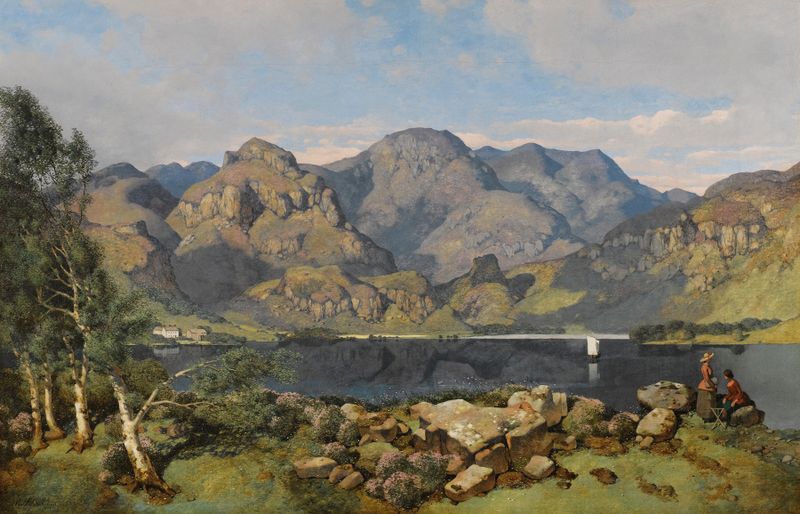 Derwentwater Looking Towards Borrowdale, oil painting by William James Blacklock