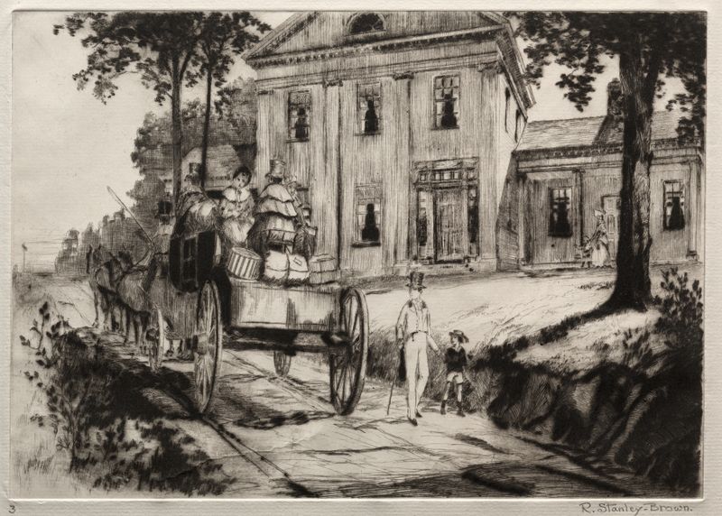 Obra figurativa de Rudolph Stanley-Brown, Modernismo, que muestra figuras borrosas y nostalgia.