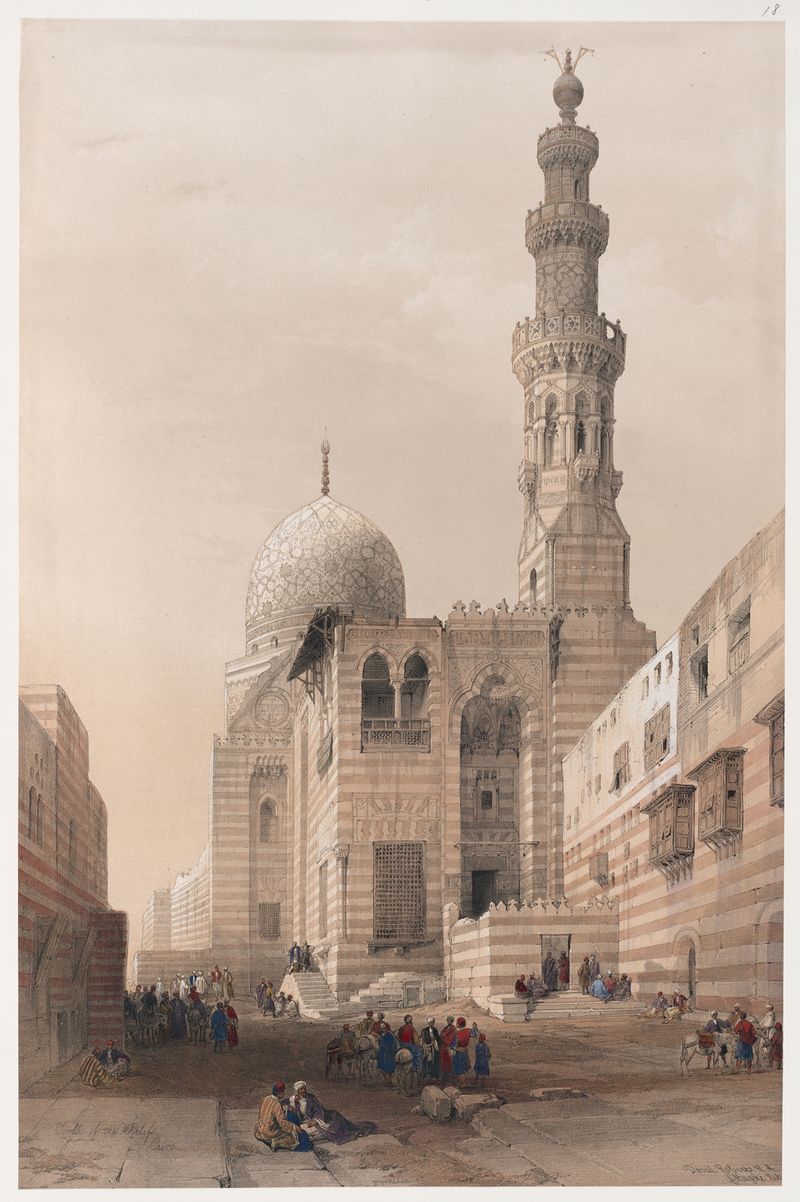 Tumbas de los Califas, arquitectura de David Roberts, 1846-1849
