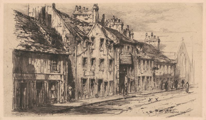 Bishop Street Anderston de David Young Cameron, medio realismo