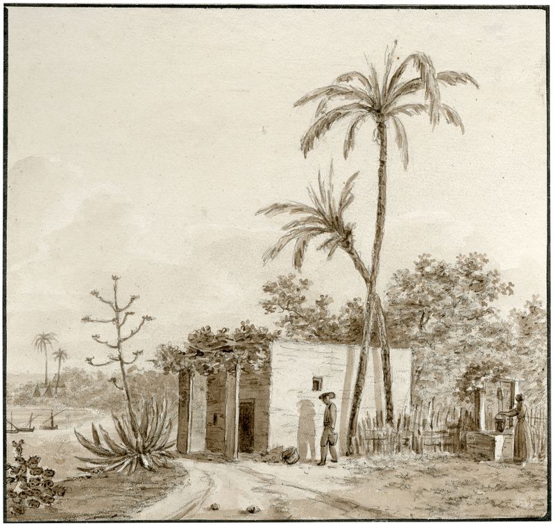 Paisaje con colinas en colores apagados de Otto Howen