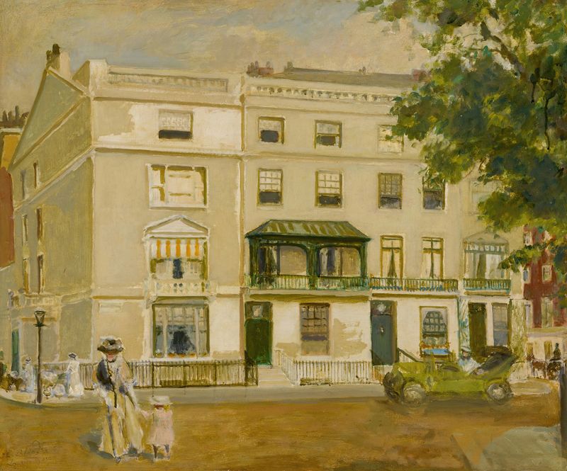 Cadogan Place, Belgravia, London by Jacques-Émile Blanche, oil painting