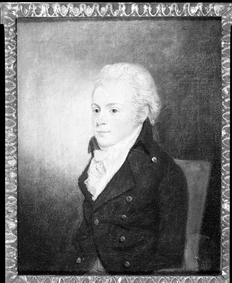 Retrato de um jovem, óleo sobre tela de John Downman
