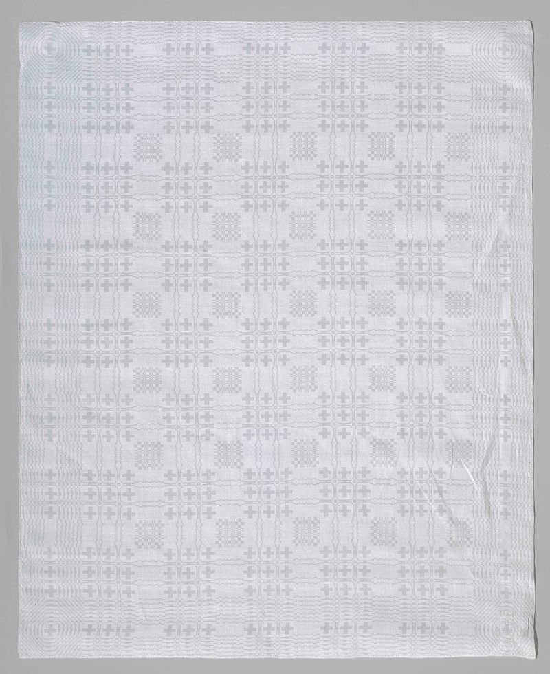 Textil decorativo de lino por artista desconocido con patrón de pellenpatroon