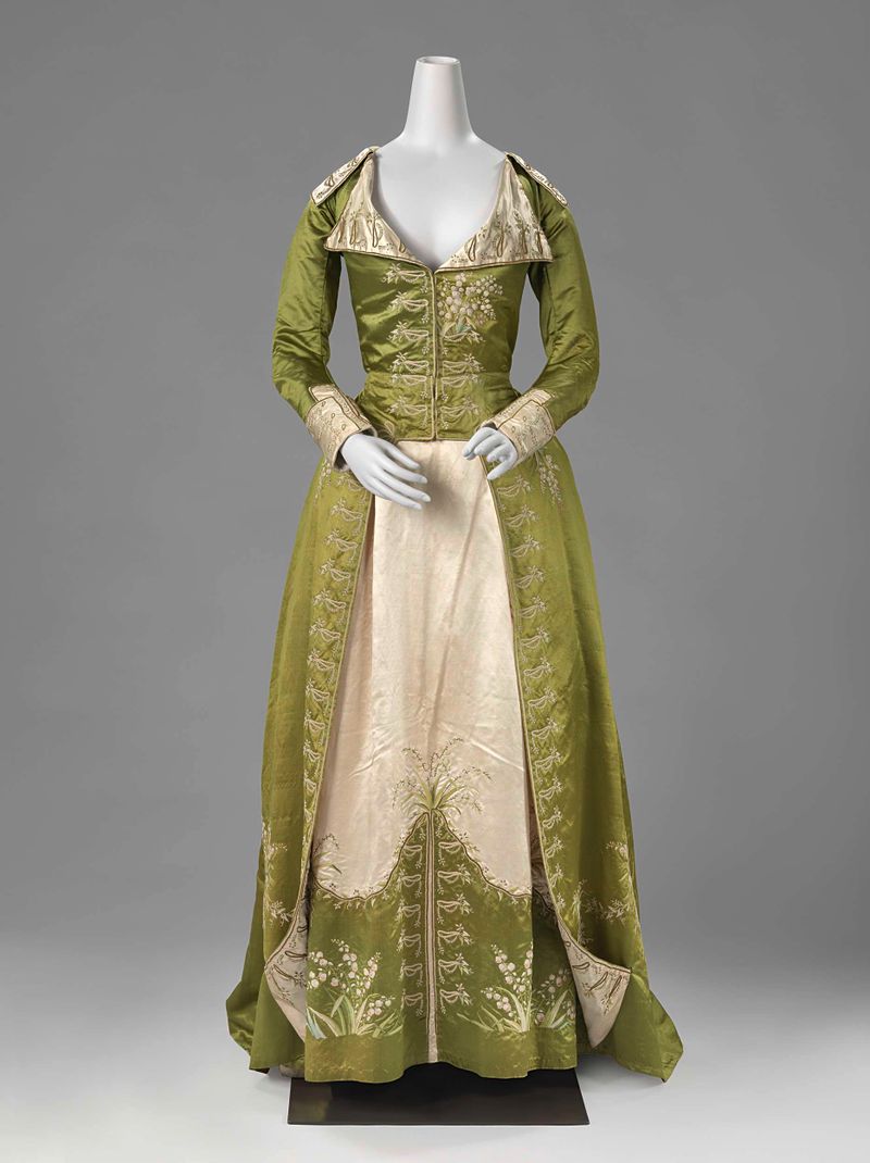 Redingote o vestido de gran abrigo, estilo victoriano, artista desconocido