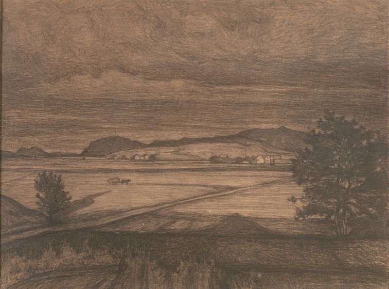Högadal on Tjörn by Karl Nordström, oil on canvas depicting a serene Swedish landscape